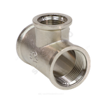 Тройник латунь никель переходной Ду 25х15х25 (1"х1/2"х1") ВР VALFEX VF.750.N.100.012.100