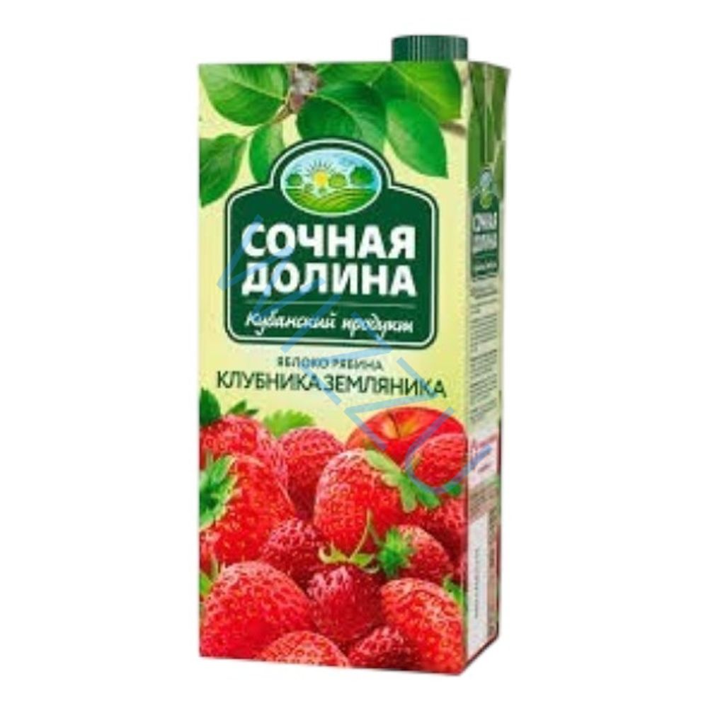 Нектар Сочная долина яблоко-рябина-клубника-земляника 0,95 л
