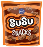Конфеты Fazer "Susu Snacks" с рисовыми хлопьями и начинкой из ириса в молочном шоколаде 160 г (из Финляндии)