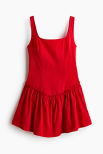 Платье из крепа с юбкой клёш - H&M