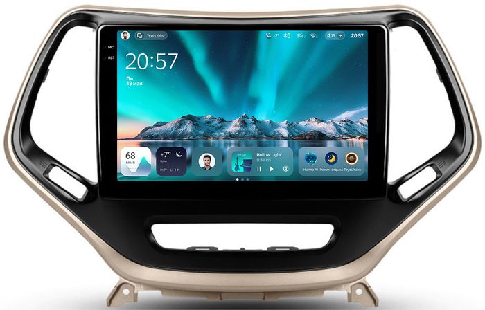 Магнитола для Jeep Cherokee 2014+ - Teyes CC4 монитор 10.36" 2K QLED на Android 14, Быстрейшая, Snapdragon 680, DSP, CarPlay, 4G SIM-слот