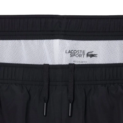 Мужские теннисные штаны Lacoste Water-Repellent Trim Accent Sport - black/white