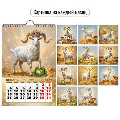 Календарь на ригеле 2027 "Символ года" 10359 (Квадра)