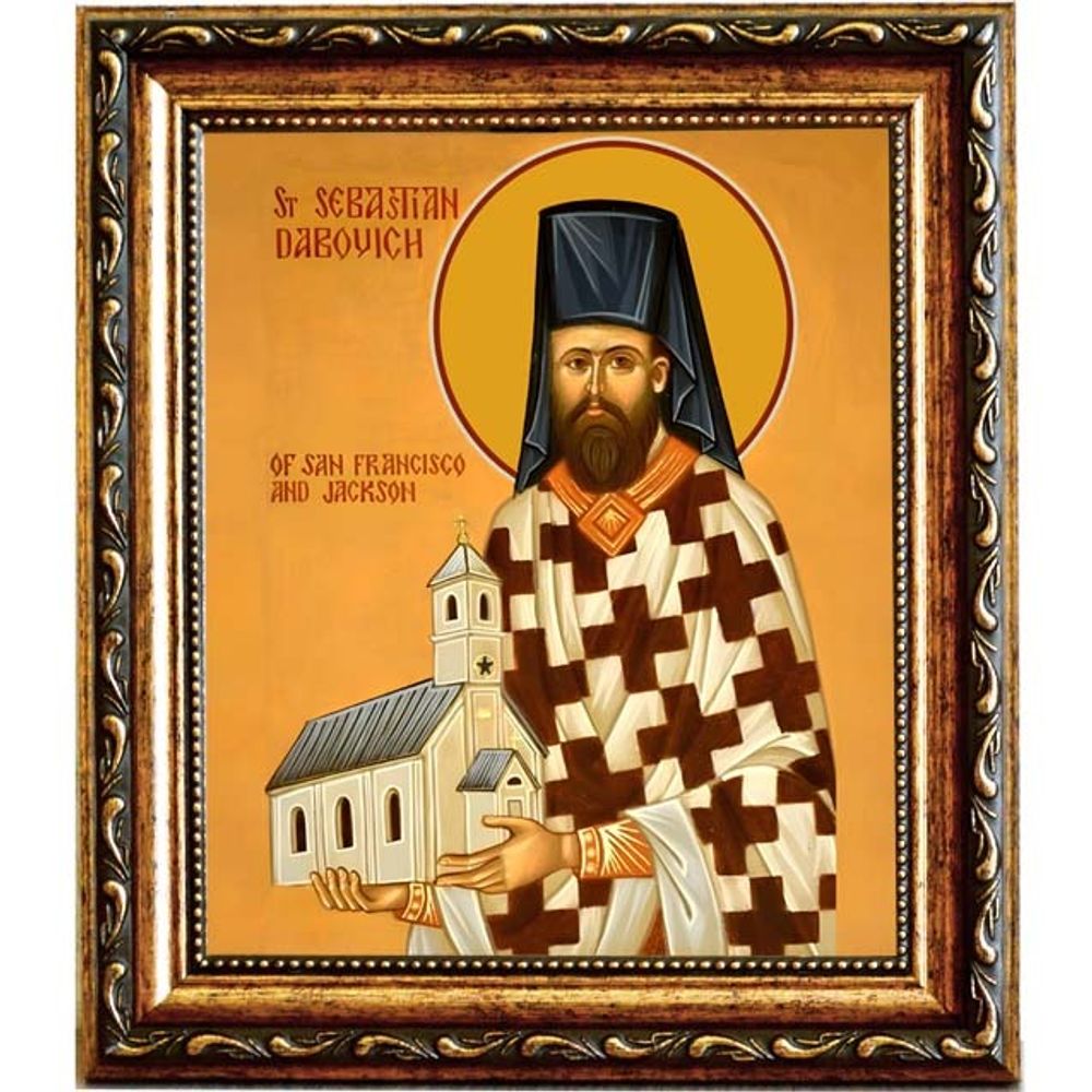 Севастиан Джексонский преподобный. Икона на холсте.