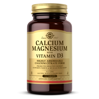 Solgar, Calcium Magnesium Plus D3, 150 Tablets | Kalsiy-magniy + D3 vitamini, 150 tabletka