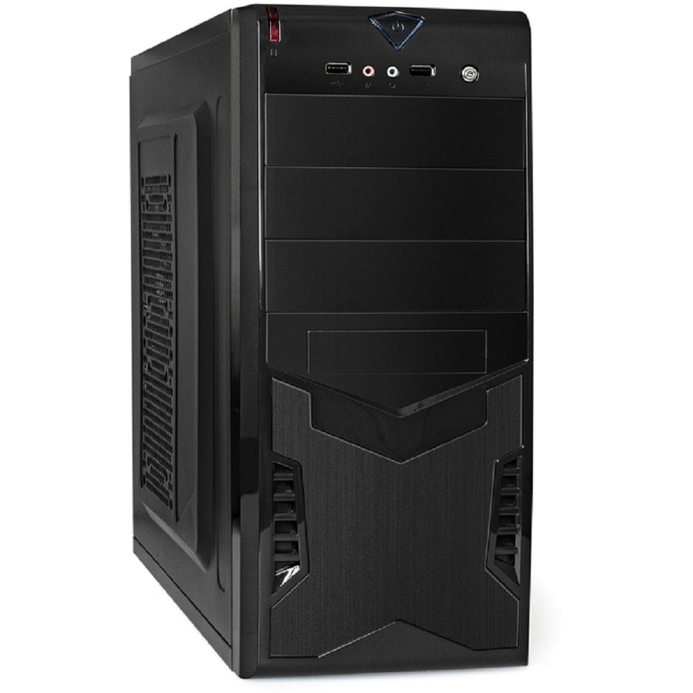 Корпус для компьютера Exegate EX261451RUS Корпус Miditower CP-601 Black, ATX, , 2*USB, Audio