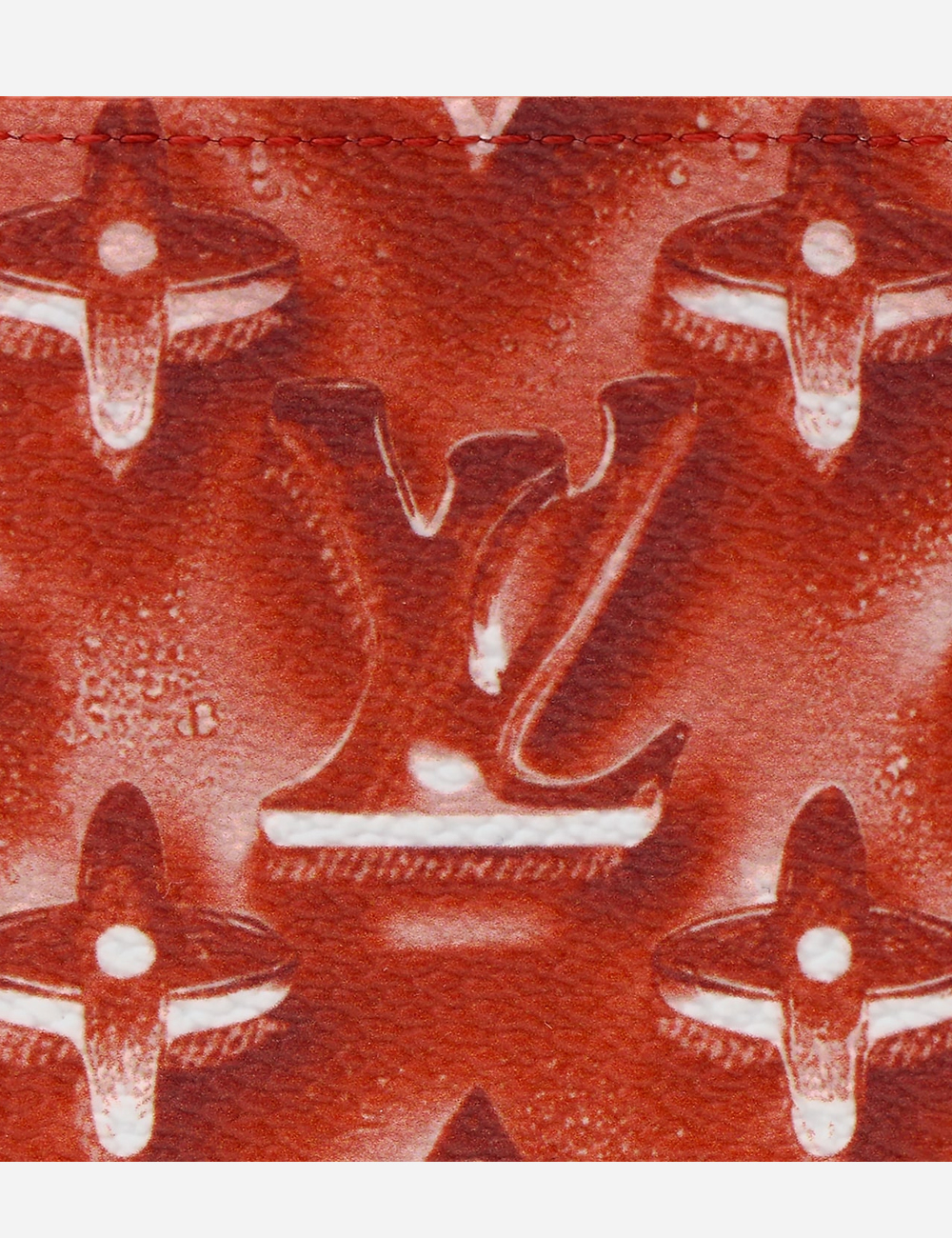 Обложка для паспорта Louis Vuitton Monogram "Frozen Grenadine Red"