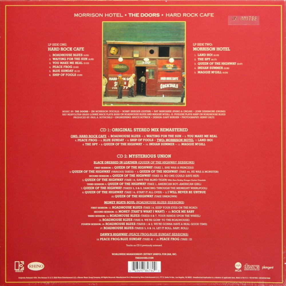 The Doors / Morrison Hotel (50th Anniversary Deluxe Edition)(LP+2CD)