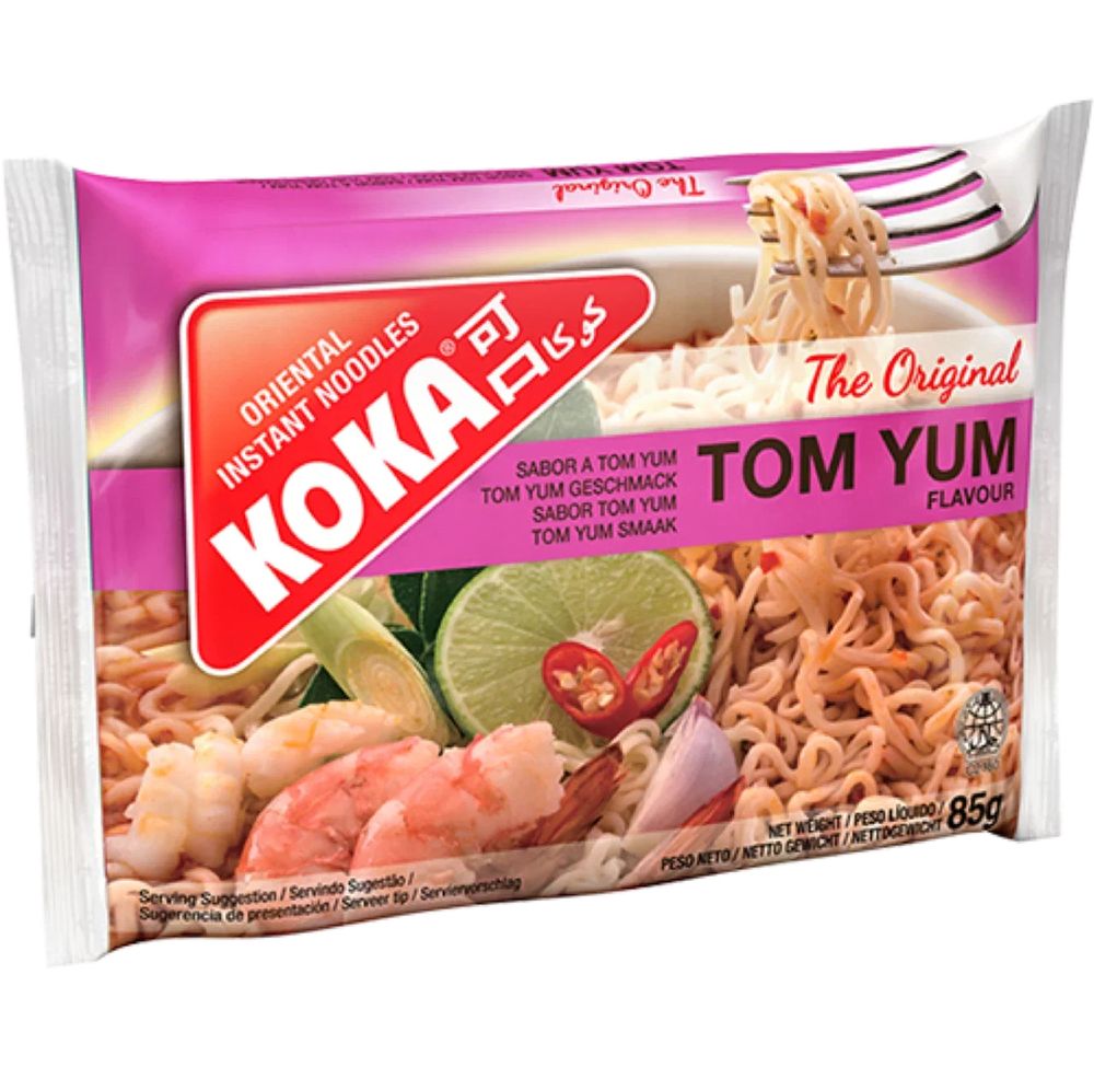 Лапша KOKA Original Tom Yum со вкусом Том Ям 85 г