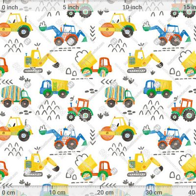Строительные машины. Паттерн для мальчика by Anastasia Lembrik 600 DPI