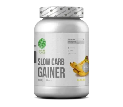 Гейнер Nature Foods Slow Carb Gainer 1000 г банан
