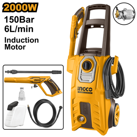 Мойка высокого давления INGCO HPWR20008 INDUSTRIAL 150 бар 2000 Вт