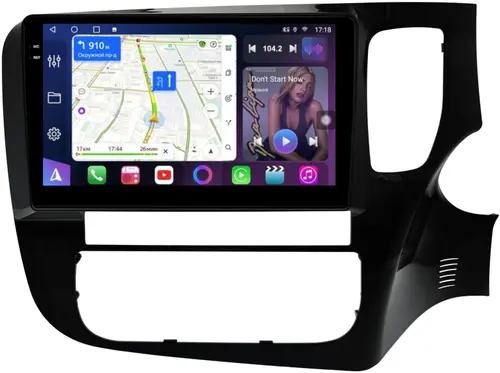 Магнитола для Mitsubishi Outlander 3 2012-2021 (правый руль) - FarCar S500-TS18 монитор 9.5" QLED на Android 14, CarPlay, 4G SIM-слот