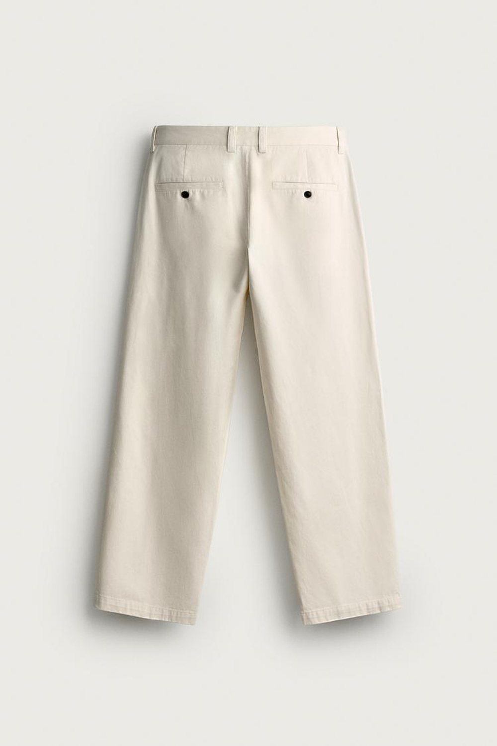 ZARA X AARON LEVINE БРЮКИ-ЧИНОС REGULAR-FIT, ЭКРЮ