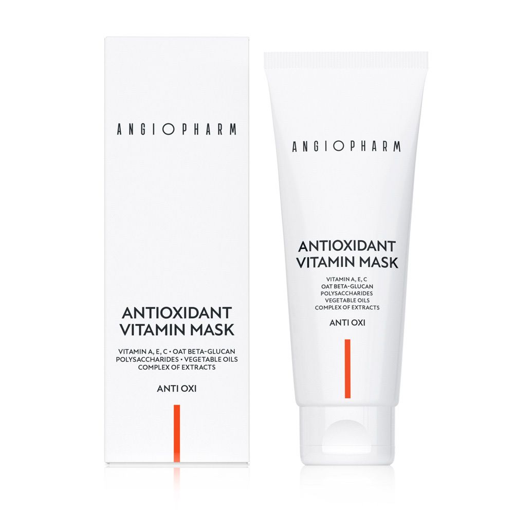 Антиоксидантная маска с витамином А, Е, С, ANGIOPHARM Antioxidant Vitamin Mask 75мл