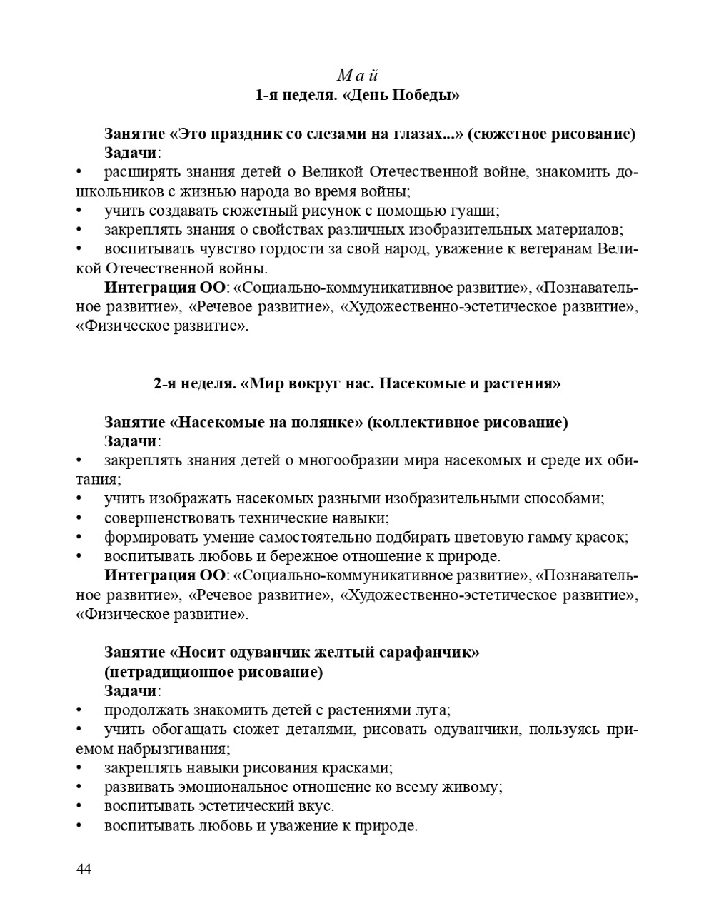 Художественно-эстетическое развитие детей в старшей группе ДОУ. Перспективное планирование, конспекты. ФГОС.