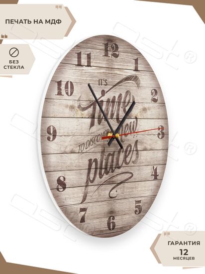 Настенные часы "Time new places"