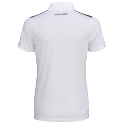 Женское поло Head Club 22 Tech W - white/dark blue