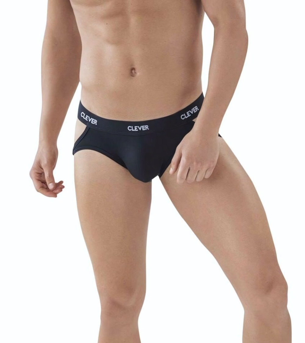 Черные мужские трусы-джоки Venture Jockstrap (Размер: L) (Цвет: черный)