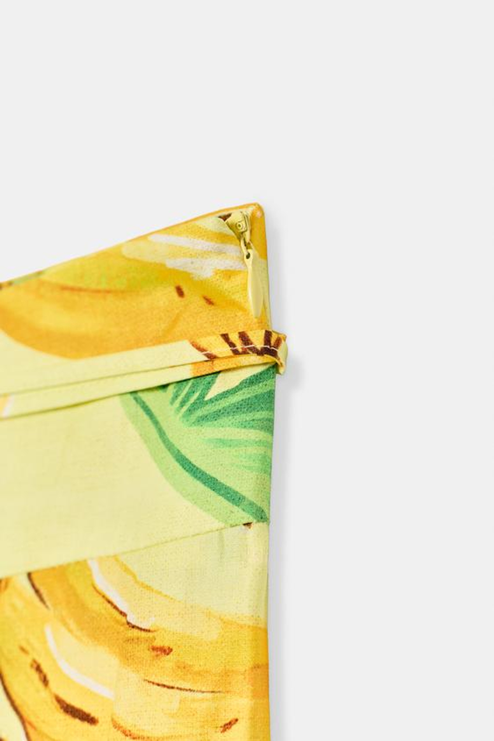 ZARA БРЮКИ С ФРУКТОВЫМ ПРИНТОМ НА ШНУРКЕ, ЖЕЛТЫЙ