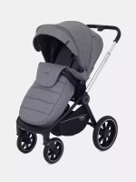 Коляска детская MOWBaby "ZOOM"PU (2в1) RA086 Silver Grey
