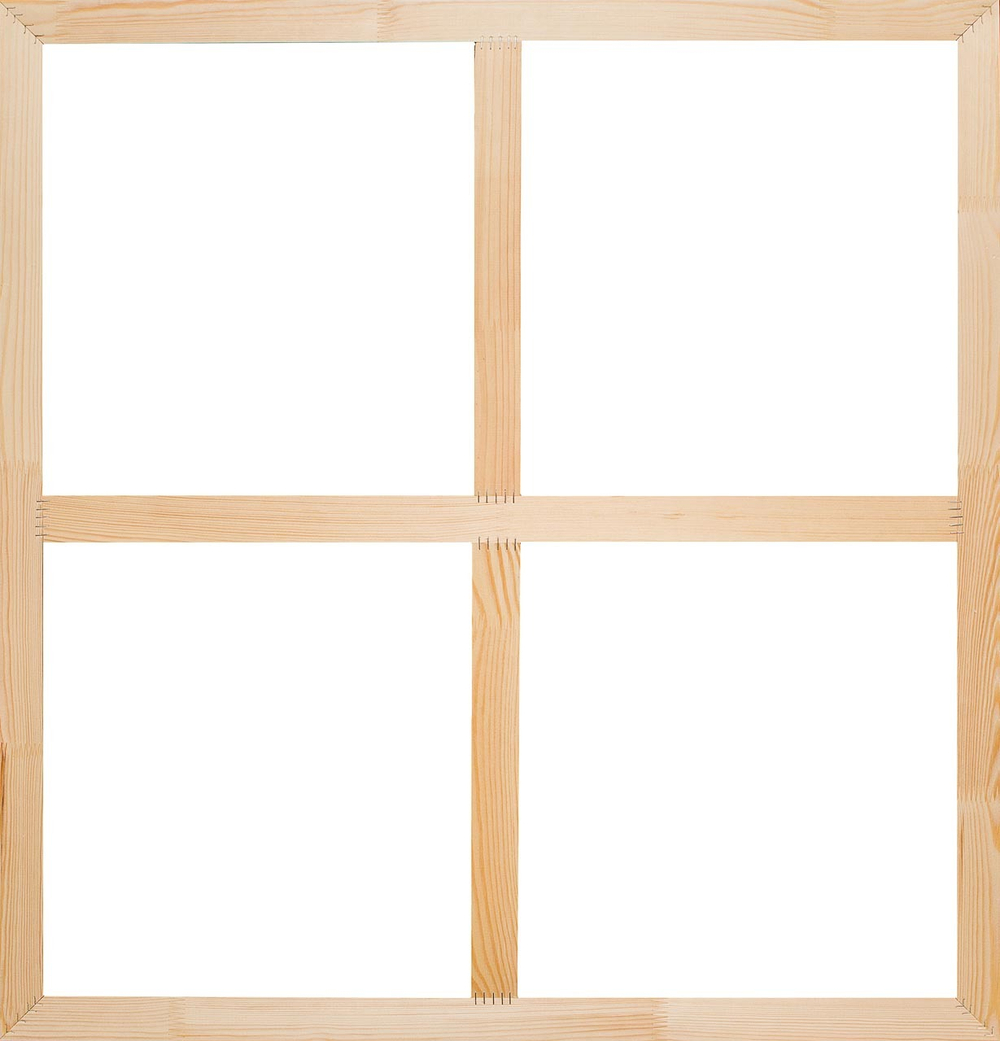 Глухой подрамник 100x100 см. (с крестовиной)  сеч. (40х18) мм. (5 штук)