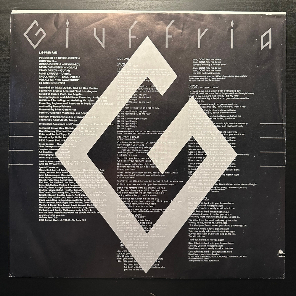 Giuffria - Giuffria (США 1984г.)