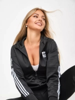 костюм спортивный с капюшоном на молнии брючной Adidas