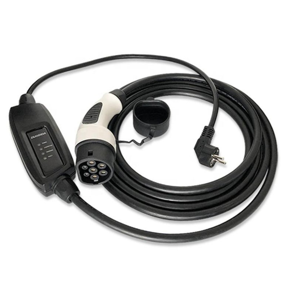 Кабель 5м с разъемом TYPE2 16А (220V, IEC 62196-2)