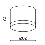Потолочный светильник Technical C087CL-GX53-B