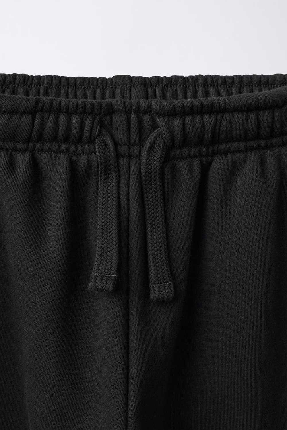 ZARA БРЮКИ-ДЖОГГЕРЫ ИЗ МЯГКОЙ ТКАНИ, ЧЕРНЫЙ