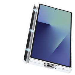 Усиленный чехол белого цвета с MagSafe для Samsung Galaxy Z Fold 7, серия Expn Series Magnetic от Dux Ducis