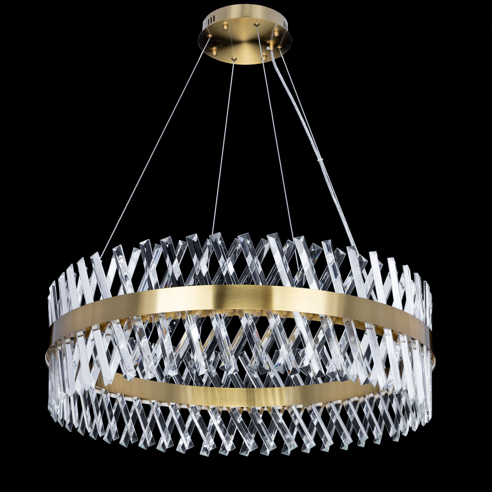 Citilux Ричард CL336083 LED Люстра хрустальная с пультом Бронза