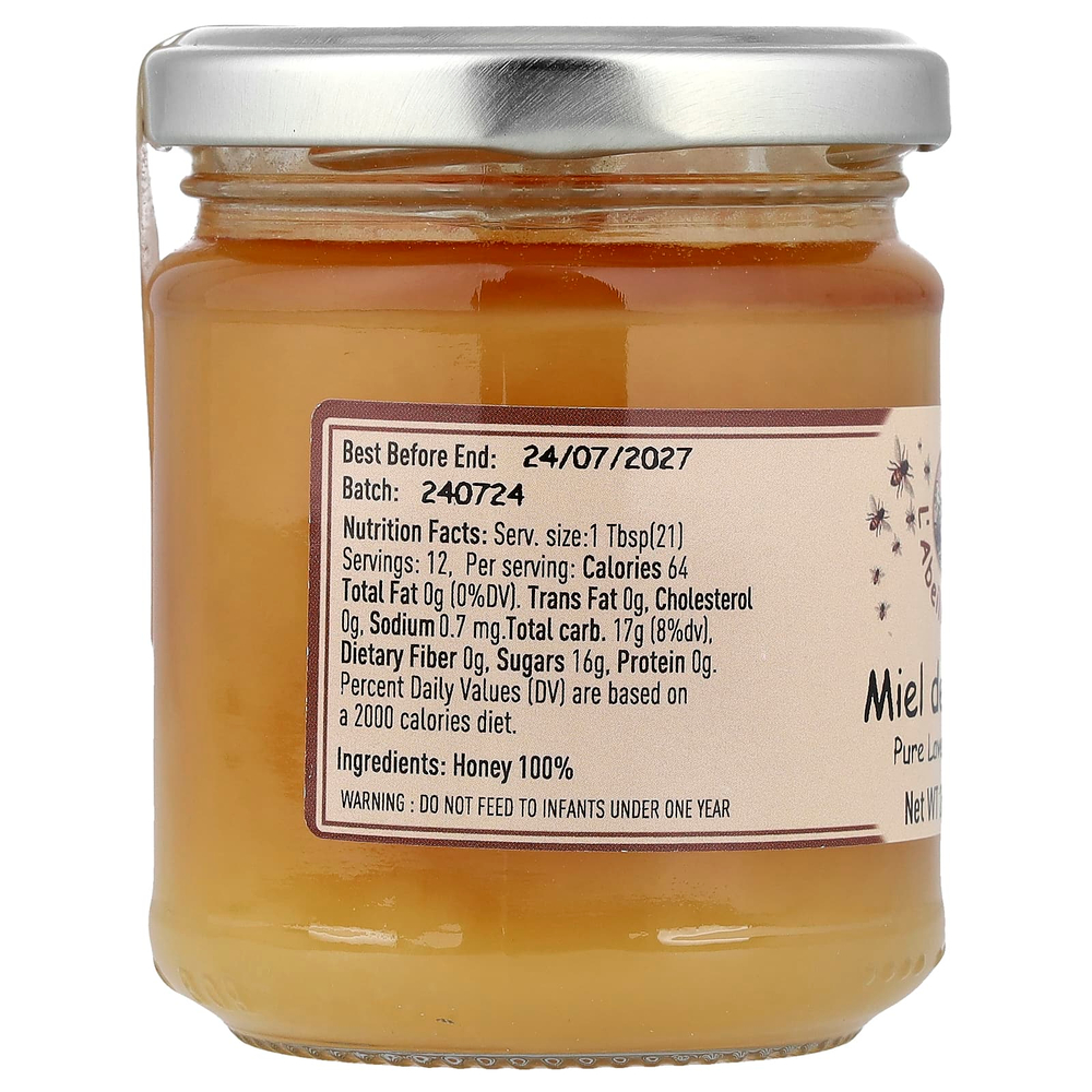 L'Abeille Occitane, мед из чистой лаванды, 250 г (8,8 унции)