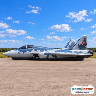 Надувной истребитель «Су-57 Небесный страж», 10×7,3×2,5 м