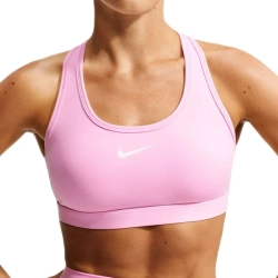 ТОП теннисный Nike Swoosh Medium Support Padded Sports - pink rise/white