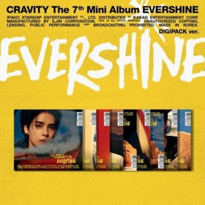 Альбом CRAVITY - EVERSHINE 7th Mini Album DIGIPACK 9 Version SET