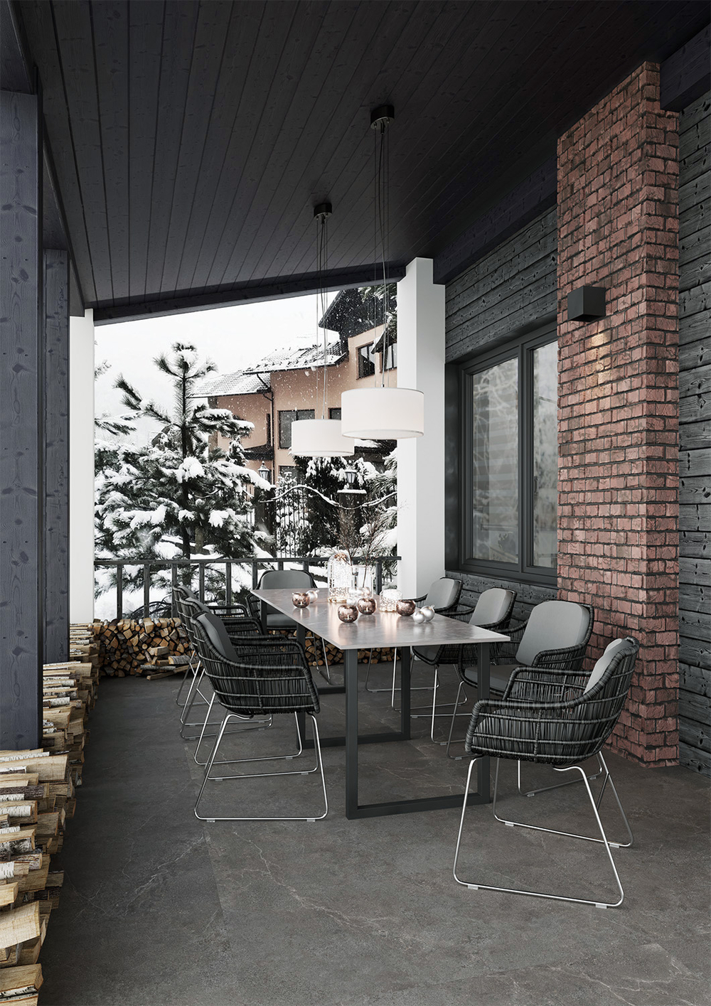 Staro Antislip LIMESTONE NERO 60x120