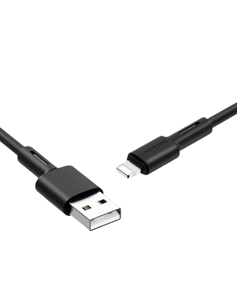 Usb Кабель-зарядка Lightning Borofone BX31 2.4A 1м силиконовый чёрный