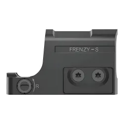 Коллиматор Vector Optics Frenzy-S 1x17x20 Aspheric Pistol, 3 МOA, красная - вид сбоку, винты крепления и регулировки