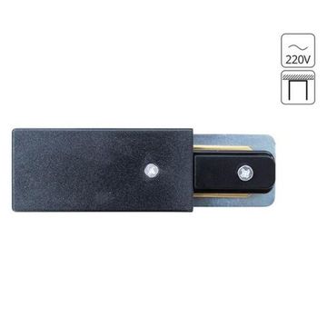 Коннектор-токоподвод для трекового шинопровода A160206 чёрный Track Accessories Arte Lamp