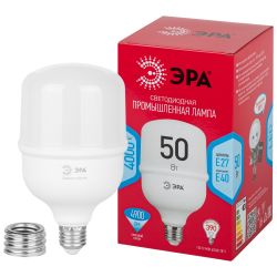Лампа светодиодная POWER ЭРА RED LINE LED T100-50W-4000-E27/E40 R 50Вт колокол нейтральный белый свет E27/E40 | Лампы cветодиодные POWER