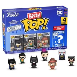 Funko Bitty POP! DC Comics S1 Batman+Robin+Scarecrow+Mystery (1 of 4) 4PK