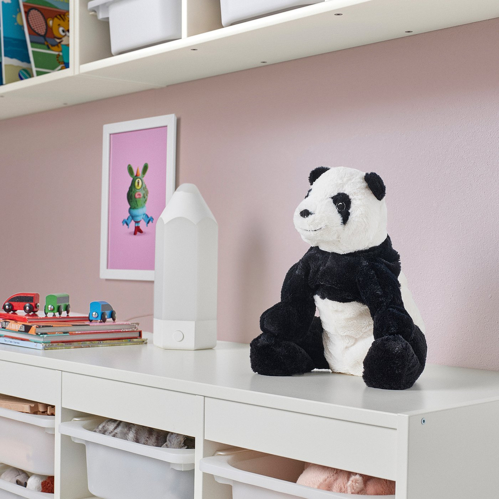 IKEA KRAMIG  (ИКЕА КРАМИГ)  -  Мягкая игрушка - белая/чёрная