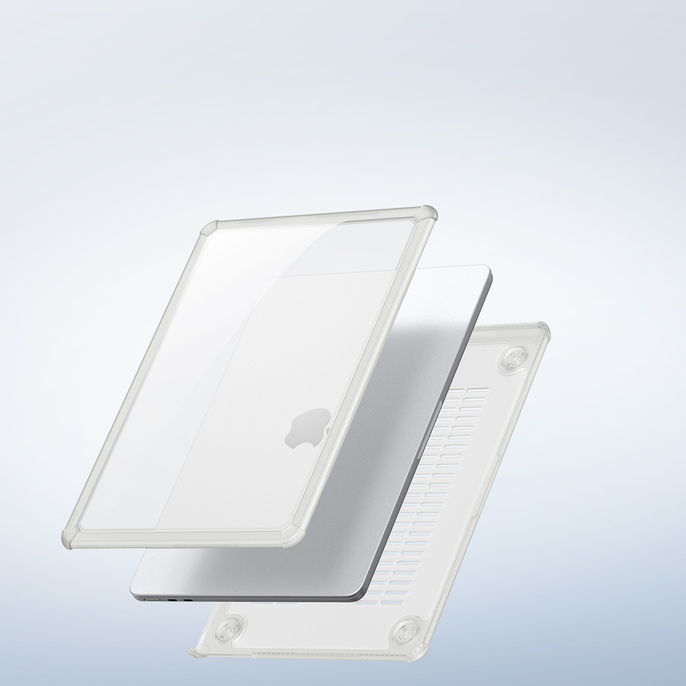 Чехол прозрачный для ноутбука MacBook Air 15.3 (2023, 2024, 2025) от Dux Ducis, серии LCGM Series Protective Case