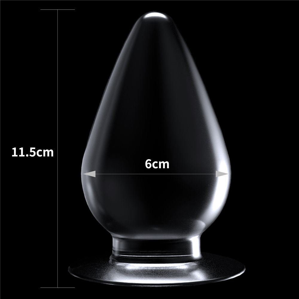 Прозрачная анальная пробка Flawless Clear Anal Plug - 11,5 см. (Цвет: прозрачный)