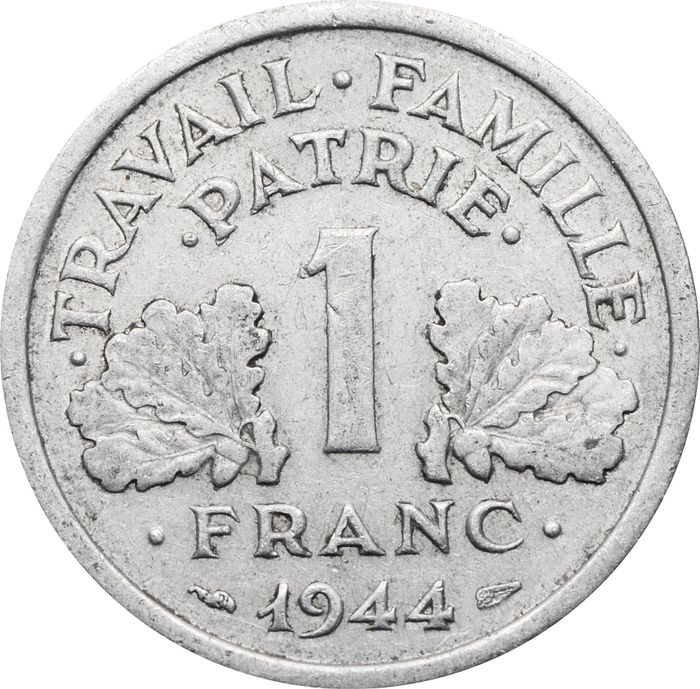 1 франк 1944 Франция