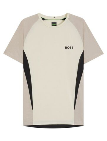 Мужская теннисная футболка BOSS MatchМяч TOC Slim-Fit - natural