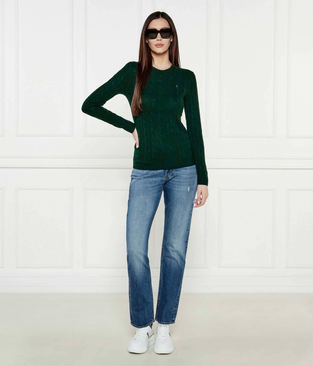 Шерстяной свитер JULIANNA POLO RALPH LAUREN - темно-зеленый(211910421)