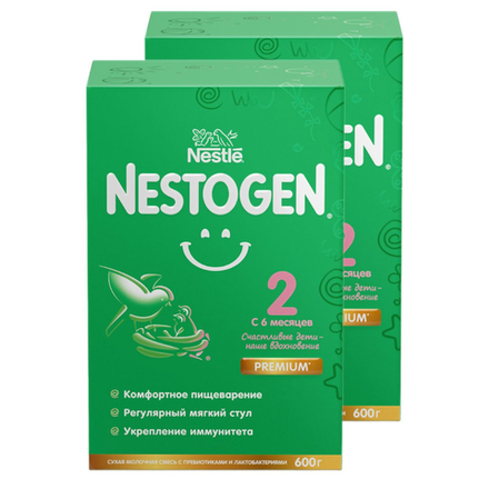 Молочная смесь Nestle Nestogen №2 с 6 месяцев 600 гр